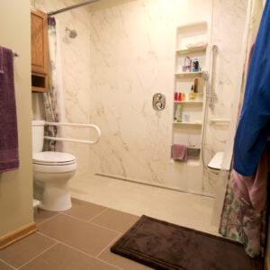 Barrier-Free Shower and Grab Bars